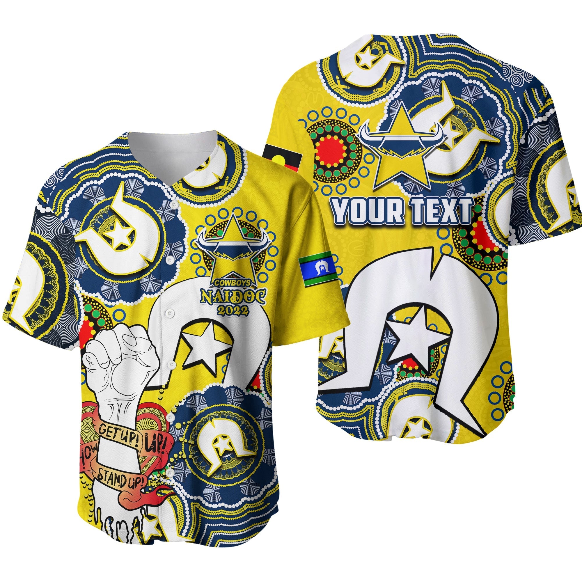 custom-personalised-cowboys-rugby-naidoc-week-2022-baseball-jersey-lets-fight-together
