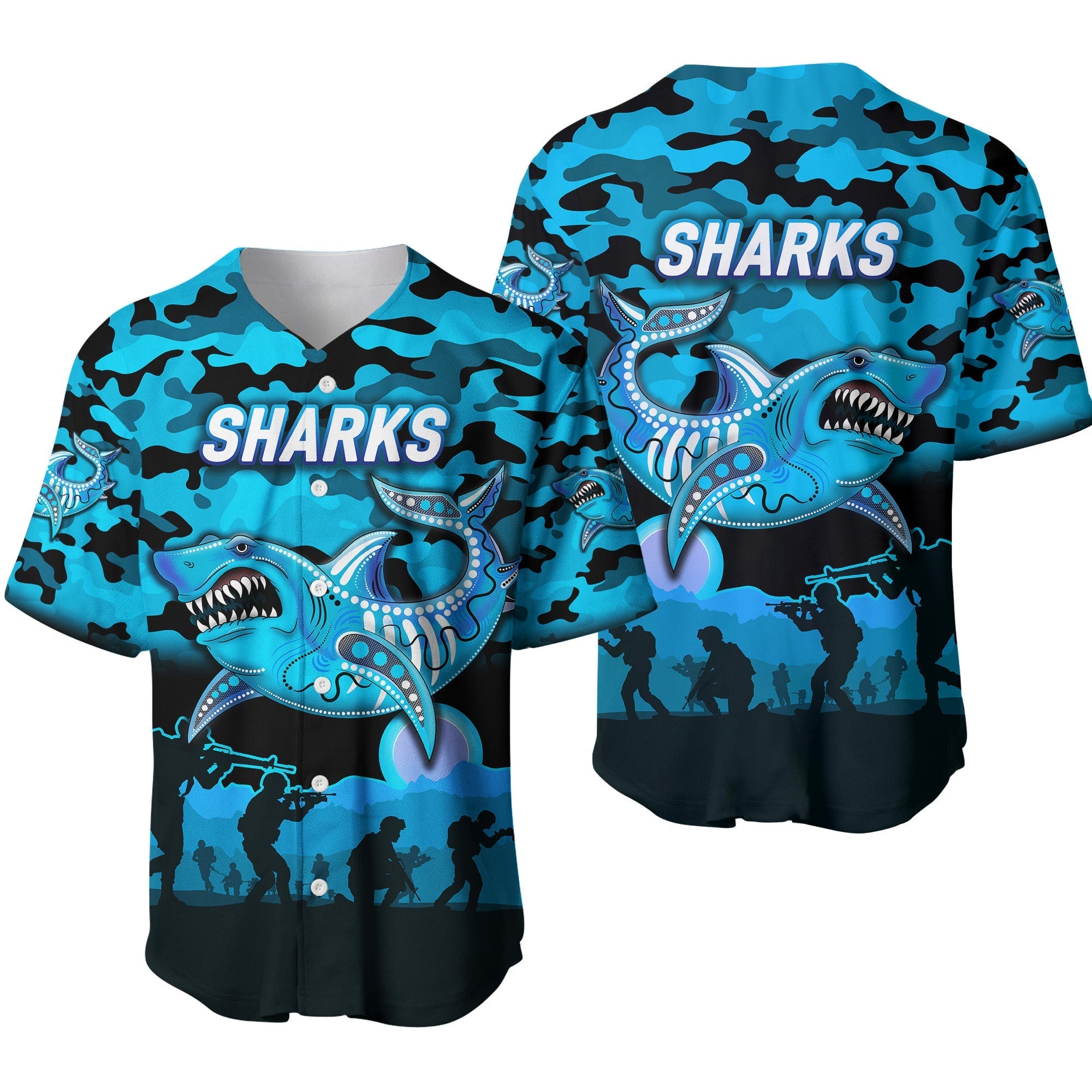 cronulla-sutherland-sharks-anzac-2022-baseball-jersey-simple-style-black