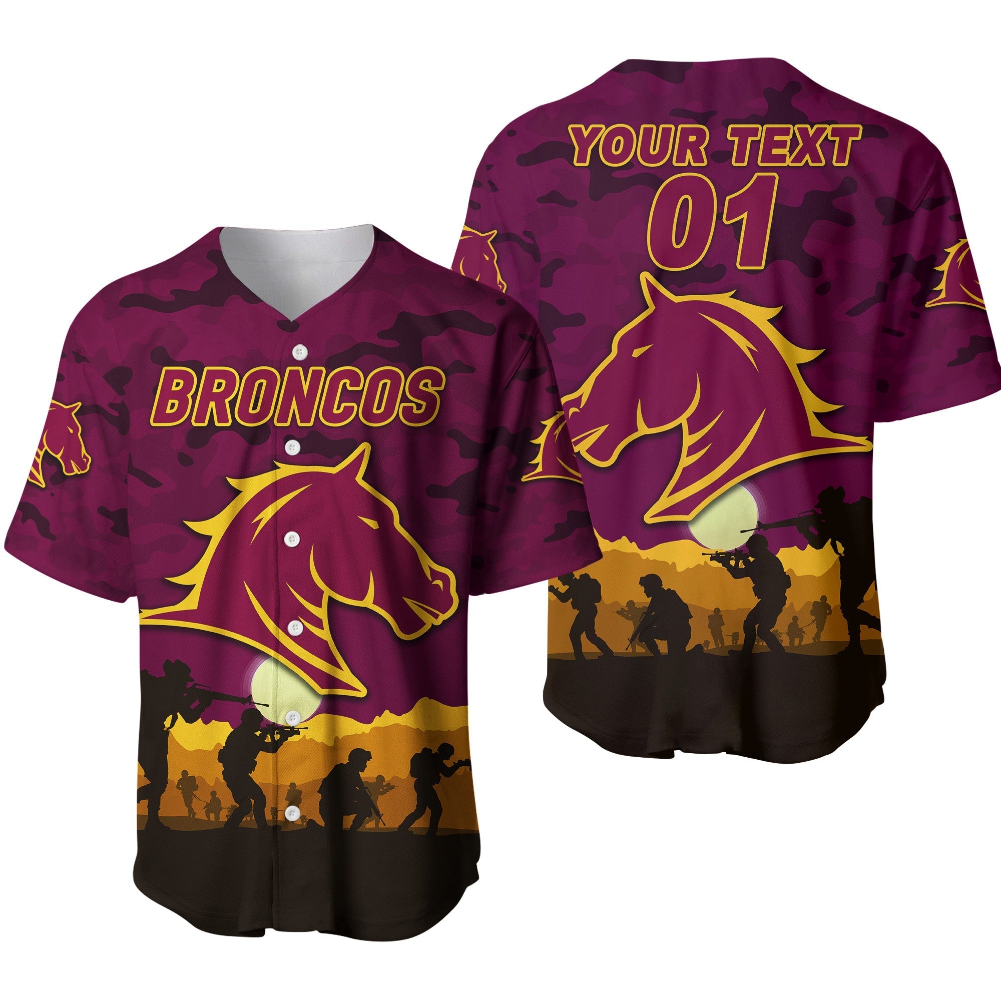 custom-personalised-brisbane-broncos-anzac-2022-baseball-jersey-simple-style-maroon