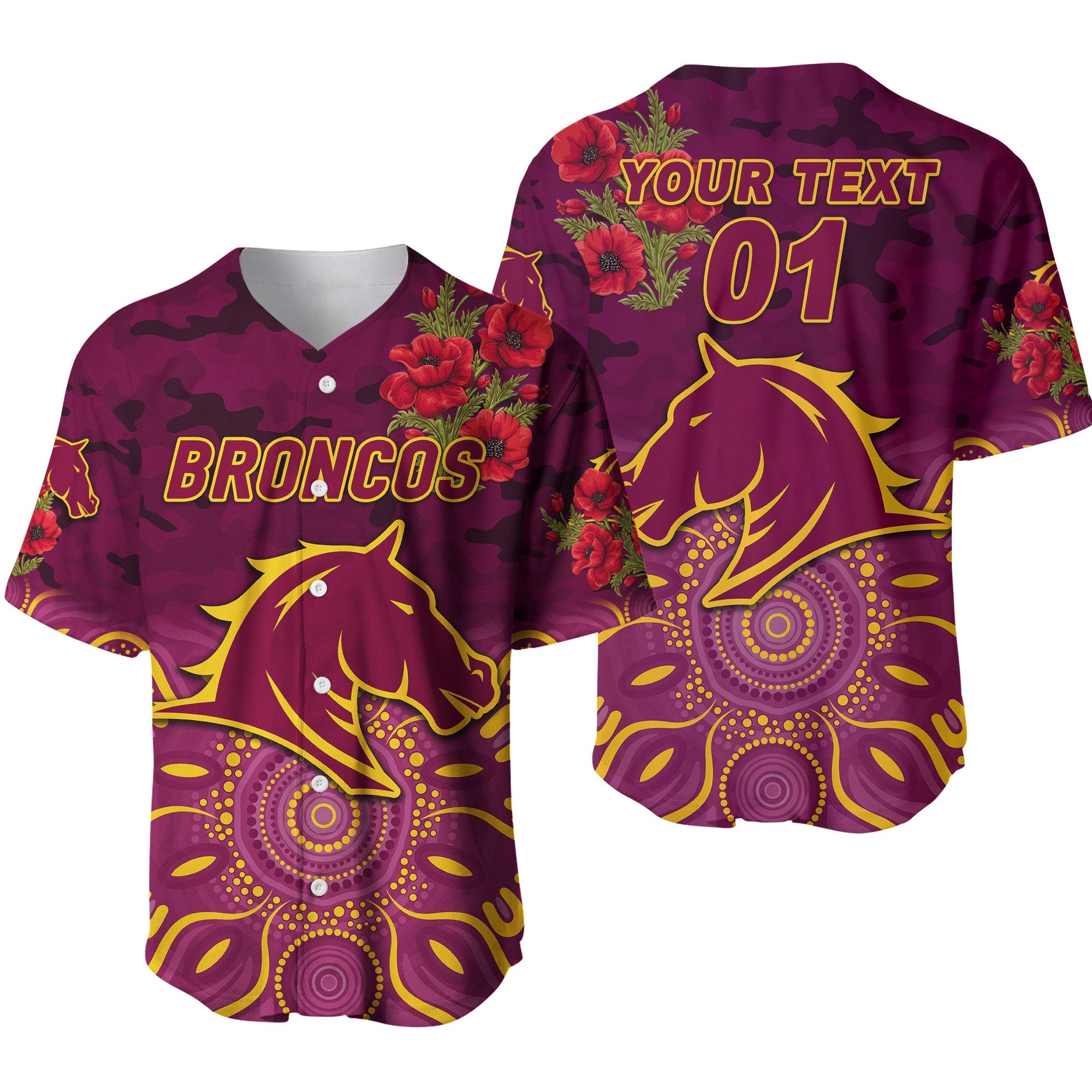 custom-personalised-brisbane-broncos-anzac-2022-baseball-jersey-indigenous-vibes