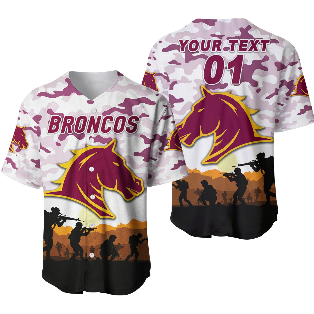 custom-personalised-brisbane-broncos-anzac-2022-baseball-jersey-simple-style-white