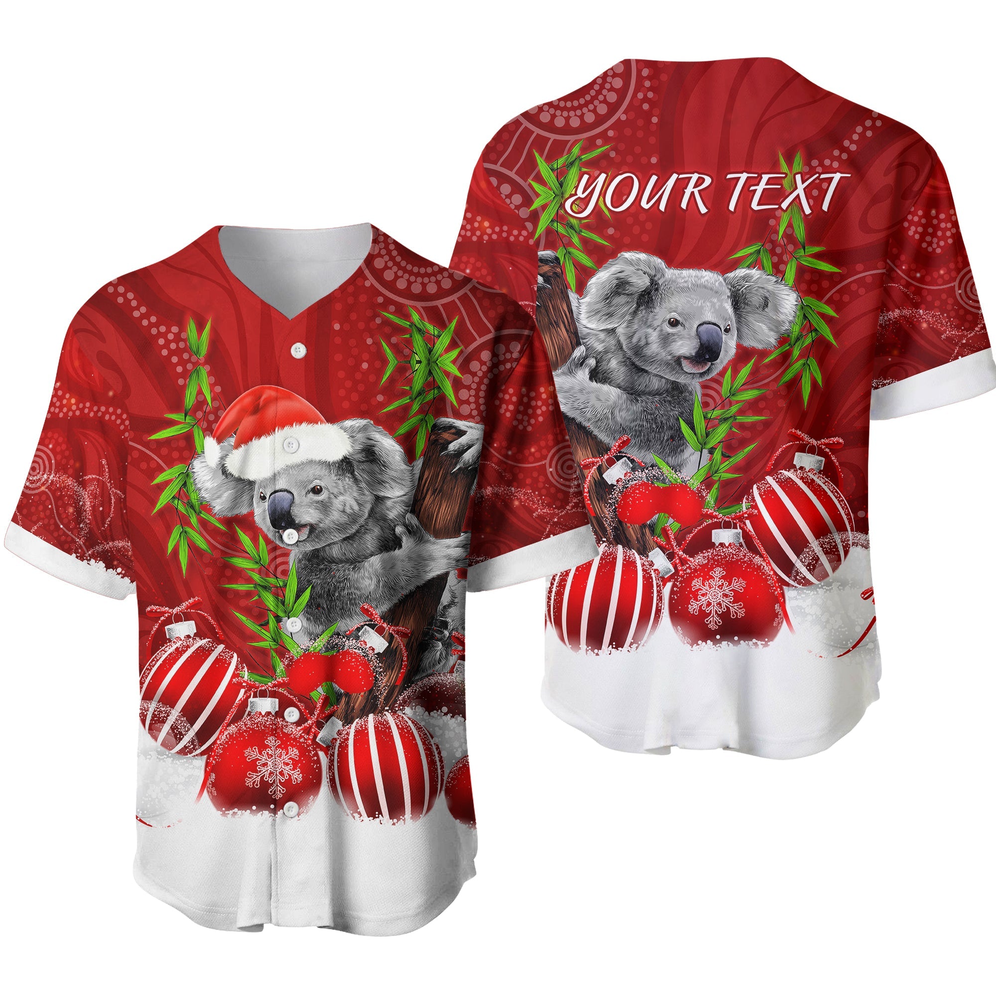 custom-personalised-australia-koala-aboriginal-baseball-jersey-merry-christmas