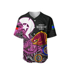 Broncos NAIDOC 2022 Patterns Baseball Jersey Pink Style LT6