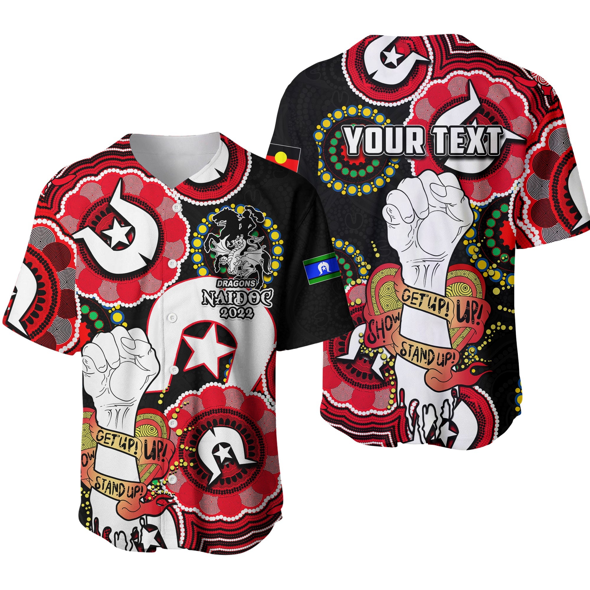 custom-personalised-dragons-rugby-naidoc-week-2022-baseball-jersey-lets-fight-together-no2