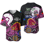 Broncos NAIDOC 2022 Patterns Baseball Jersey Pink Style