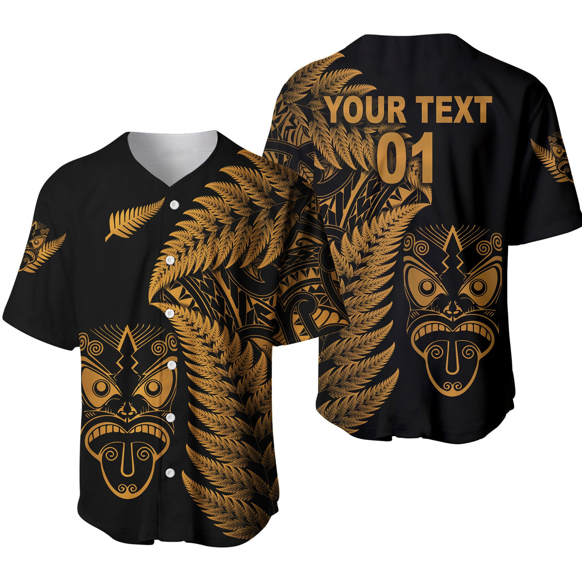custom-personalised-new-zealand-haka-rugby-maori-baseball-jersey-silver-fern-vibes-gold