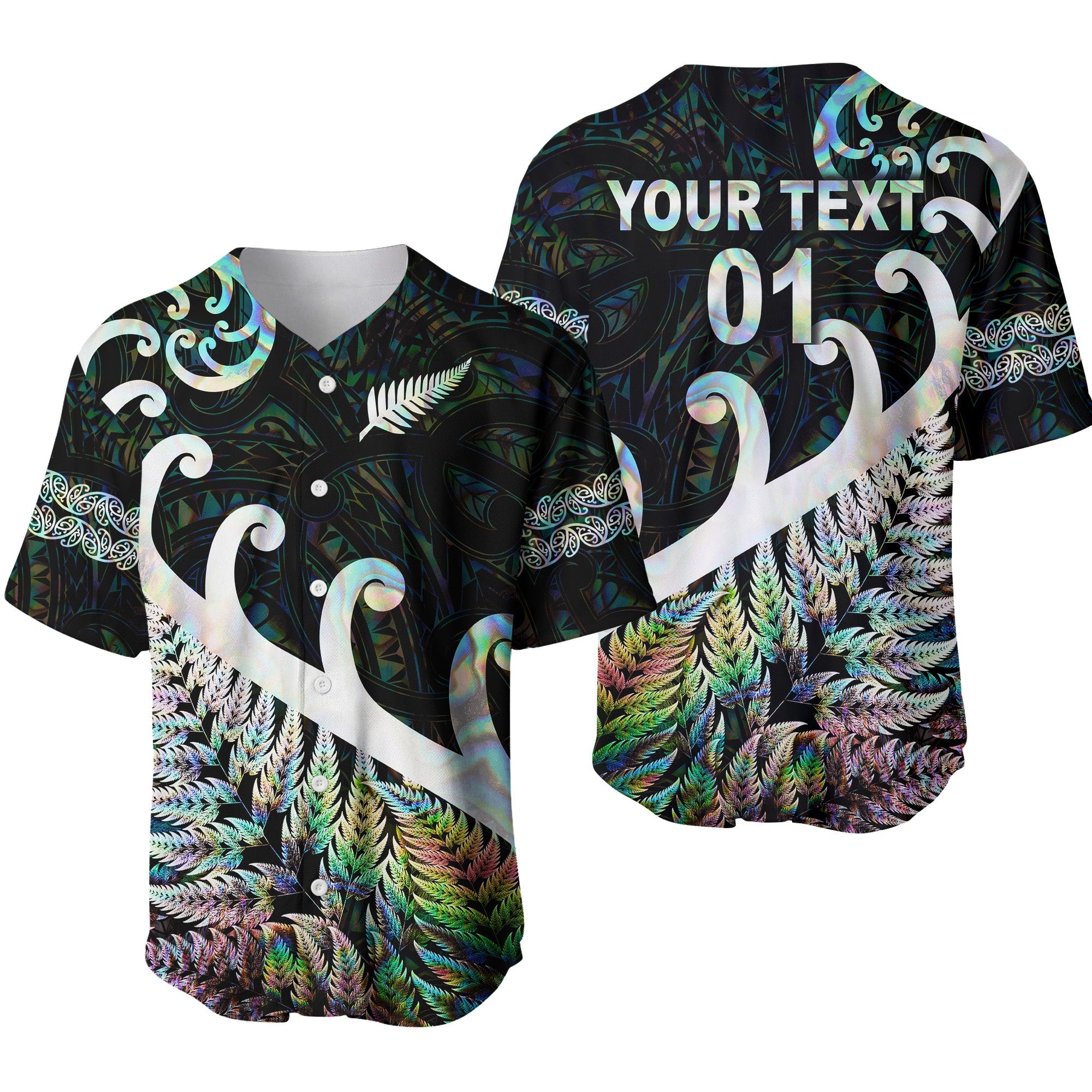 custom-personalised-new-zealand-rugby-maori-baseball-jersey-silver-fern-koru-vibes-paua-shell