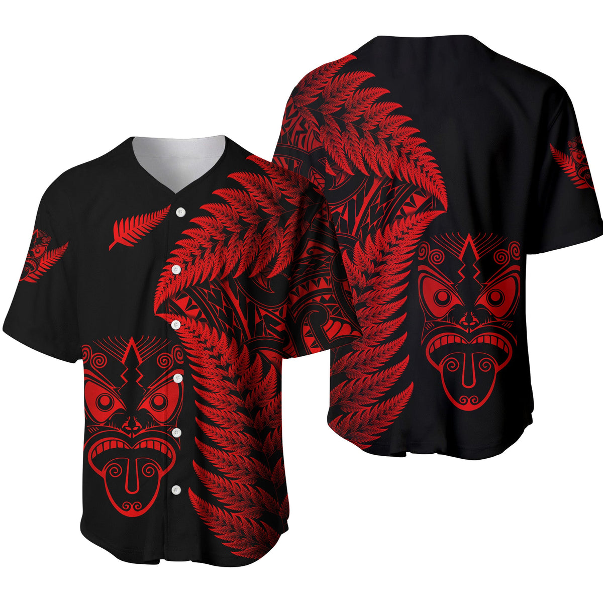 new-zealand-haka-rugby-maori-baseball-jersey-silver-fern-vibes-red