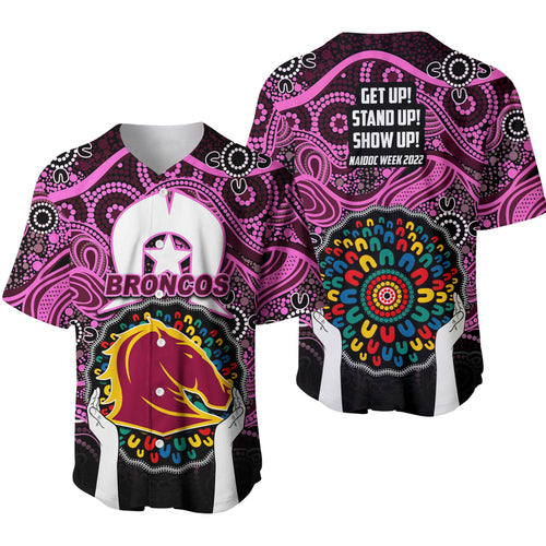Broncos NAIDOC Week 2022 Baseball Jersey Pink Style