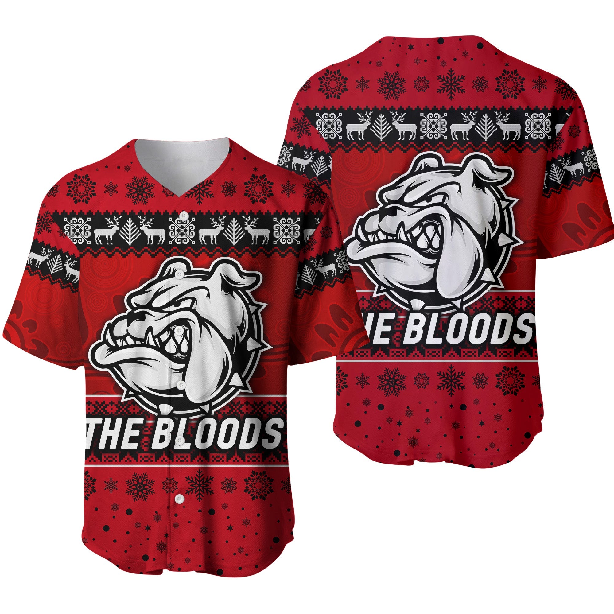 west-football-club-alice-springs-baseball-jersey-christmas-the-bloods-simple-style-red