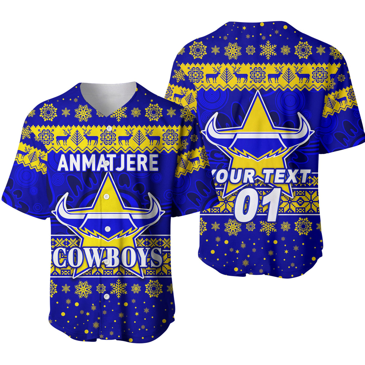 custom-personalised-anmatjere-cowboys-football-club-baseball-jersey-christmas-simple-style