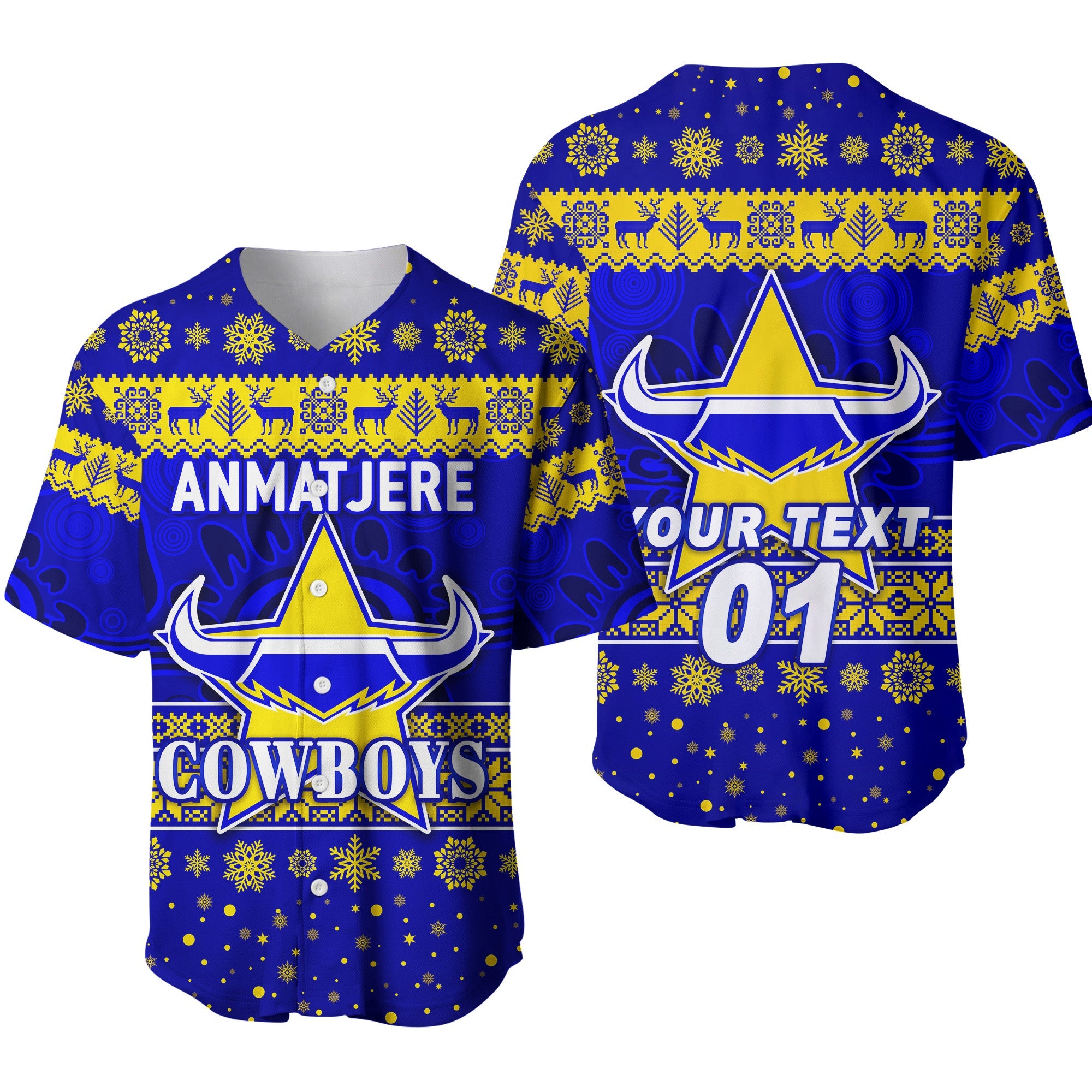 custom-personalised-anmatjere-cowboys-football-club-baseball-jersey-christmas-simple-style