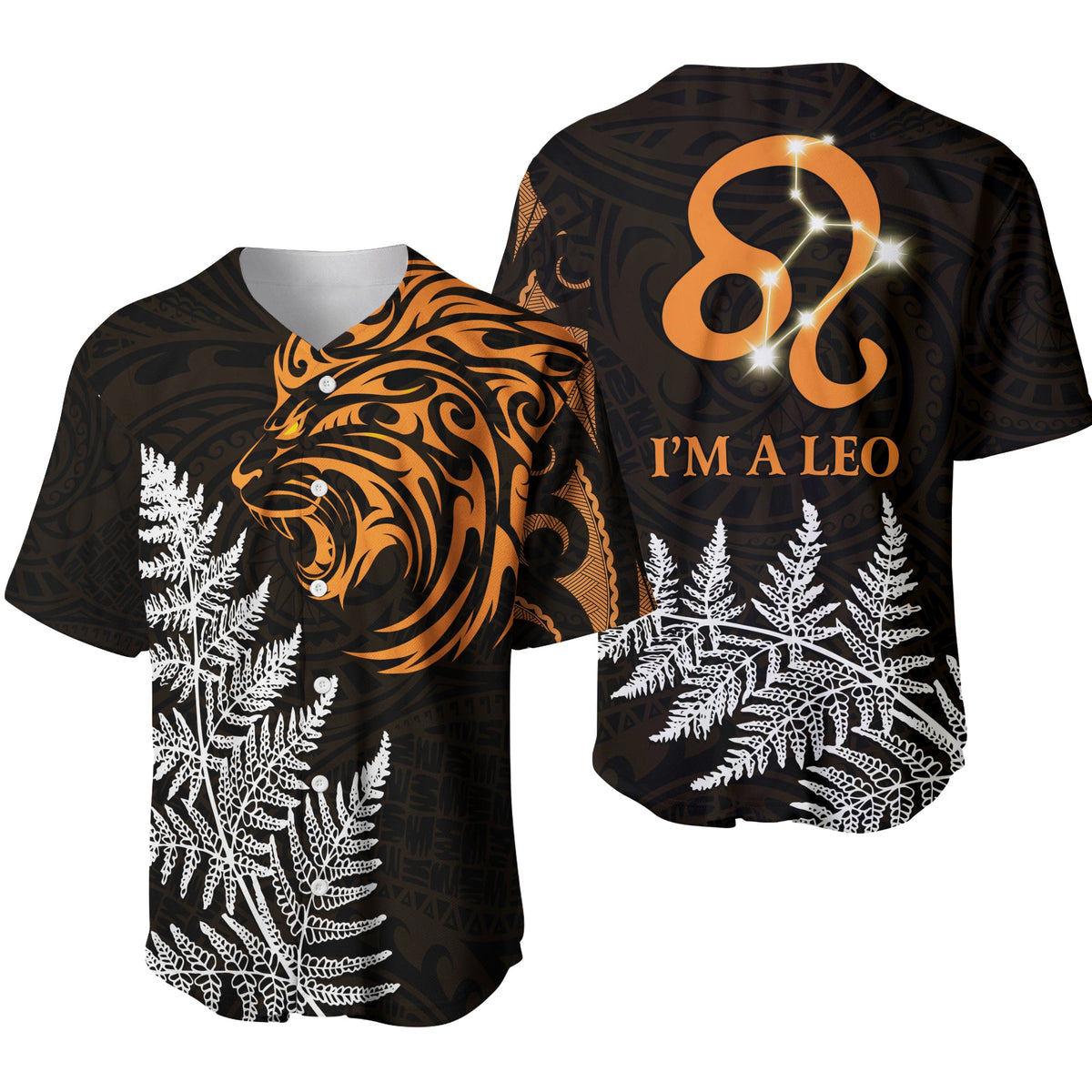 leo-zodiac-style-maori-baseball-jersey-orange-lion