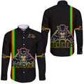 penrith-panthers-hawaii-long-sleeve-button-shirt-angry-panther-simple-style