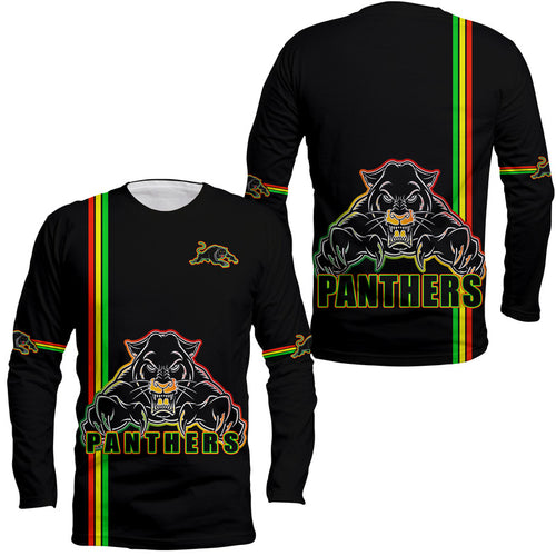 penrith-panthers-long-sleeve-shirt-angry-panther-simple-style