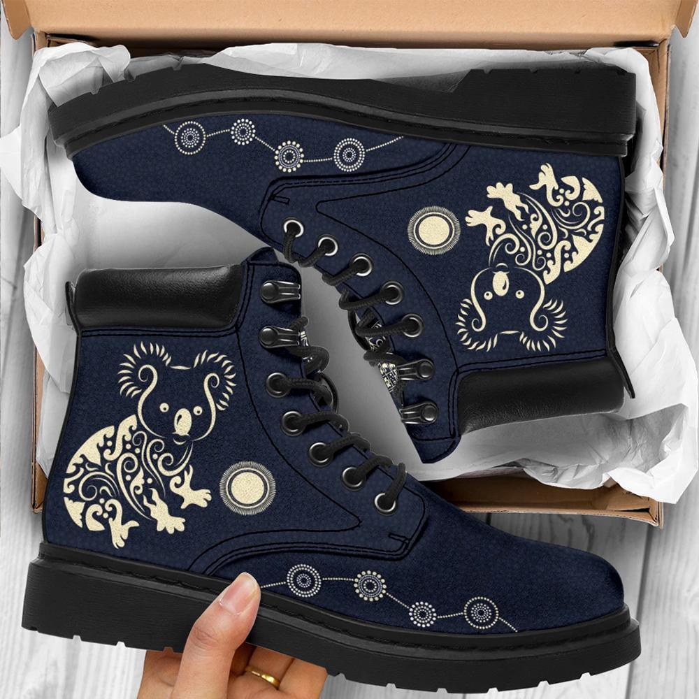 aboriginal-boots-koala-patterns-treasure-australia-coat-of-arms-all-season