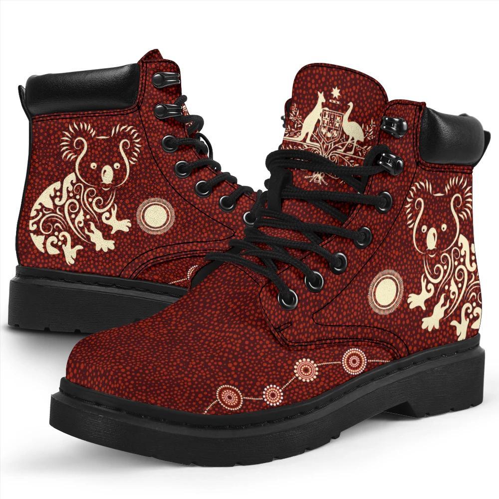 aboriginal-boots-koala-patterns-treasure-australia-coat-of-arms-all-season-1