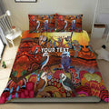 custom-personalised-australia-kookaburra-dreaming-aboriginal-arty-style-bedding-set