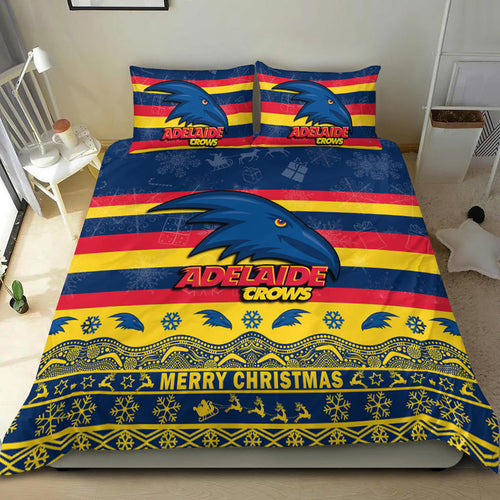 adelaide-crows-unique-winter-season-bedding-set-adelaide-merry-christmas-no2