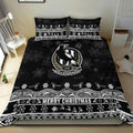collingwood-pies-unique-winter-season-bedding-set-magpies-merry-christmas-no2