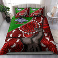 rabbitohs-rugby-aboriginal-custom-patronage-bedding-set-south-sydney-rabbitohs-bloods-in-my-veins