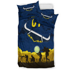 custom-personalised-north-queensland-cowboys-anzac-2022-bedding-set-simple-style-blue