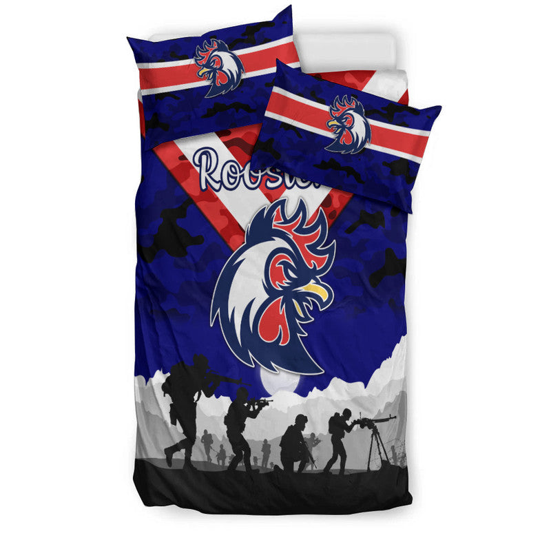 sydney-roosters-anzac-2022-bedding-set-simple-style-blue