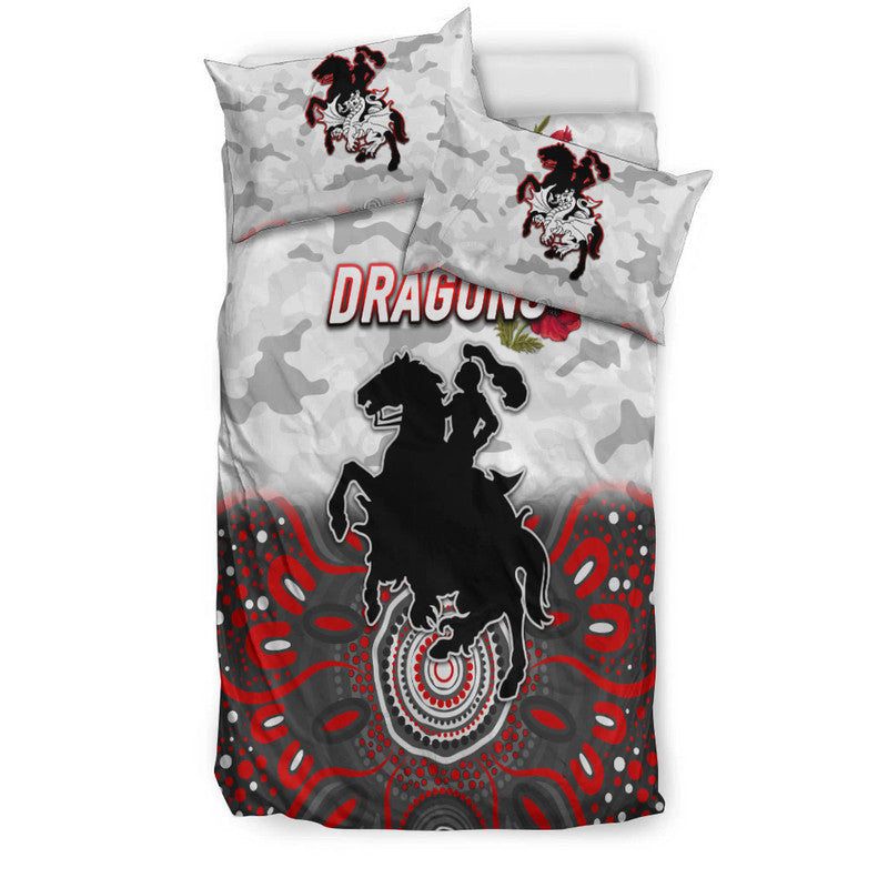 st-george-illawarra-dragons-anzac-2022-bedding-set-indigenous-vibes-white
