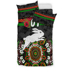 custom-personalised-south-sydney-rabbitohs-anzac-2022-bedding-set-indigenous-vibes-black