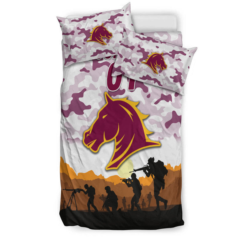 custom-personalised-brisbane-broncos-anzac-2022-bedding-set-simple-style-white
