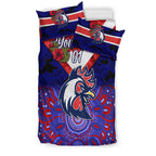 custom-personalised-sydney-roosters-anzac-2022-bedding-set-indigenous-vibes-blue