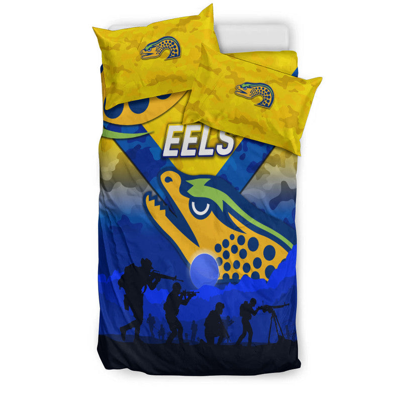 parramatta-eels-anzac-2022-bedding-set-simple-style-gold