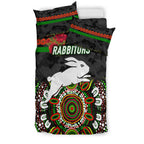 south-sydney-rabbitohs-anzac-2022-bedding-set-indigenous-vibes-black