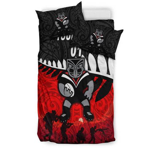 custom-personalised-new-zealand-warriors-anzac-2022-bedding-set-maori-simple-style
