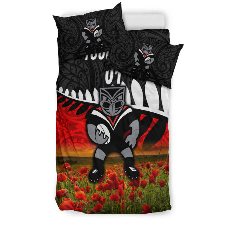 custom-personalised-new-zealand-warriors-anzac-2022-bedding-set-maori-poppy-flowers-vibes