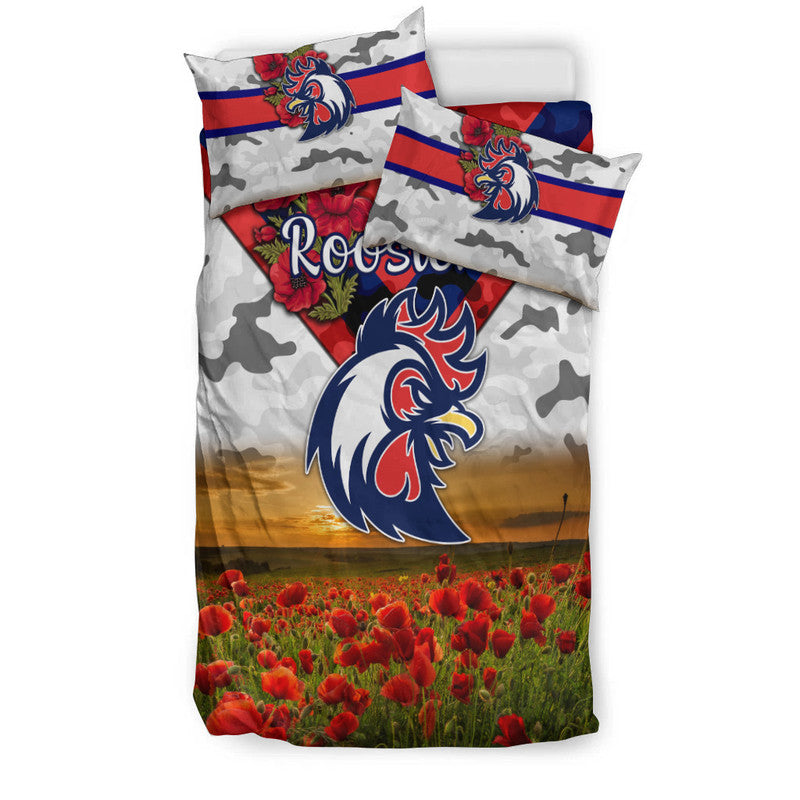 sydney-roosters-anzac-2022-bedding-set-poppy-flowers-vibes-white