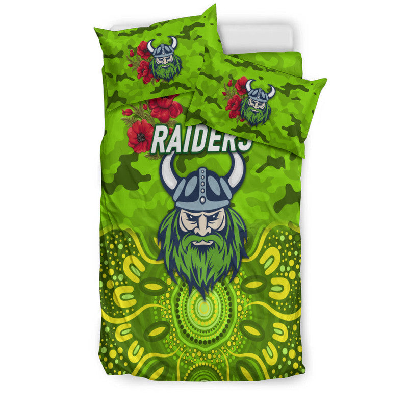 canberra-raiders-anzac-2022-bedding-set-indigenous-vibes