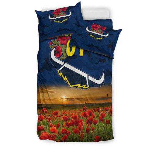 custom-personalised-north-queensland-cowboys-anzac-2022-bedding-set-poppy-flowers-vibes-blue