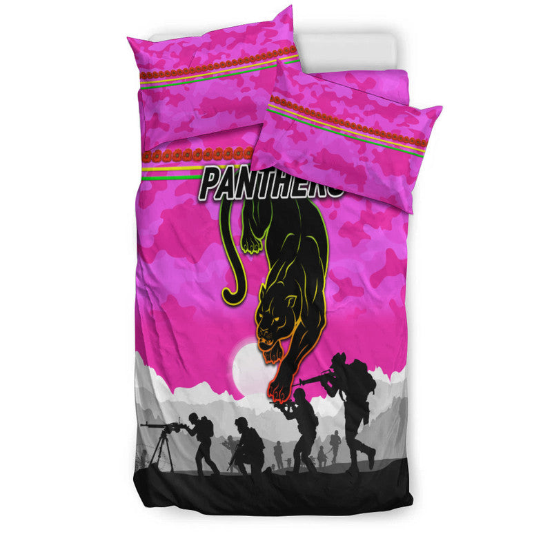 penrith-panthers-anzac-2022-bedding-set-simple-style-pink