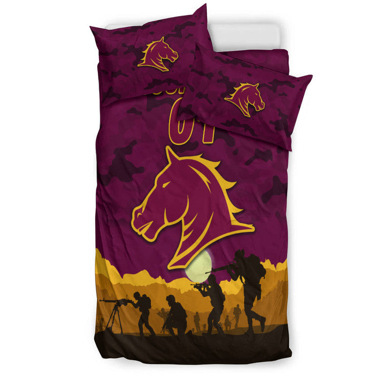 custom-personalised-brisbane-broncos-anzac-2022-bedding-set-simple-style-maroon