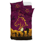 custom-personalised-brisbane-broncos-anzac-2022-bedding-set-simple-style-maroon