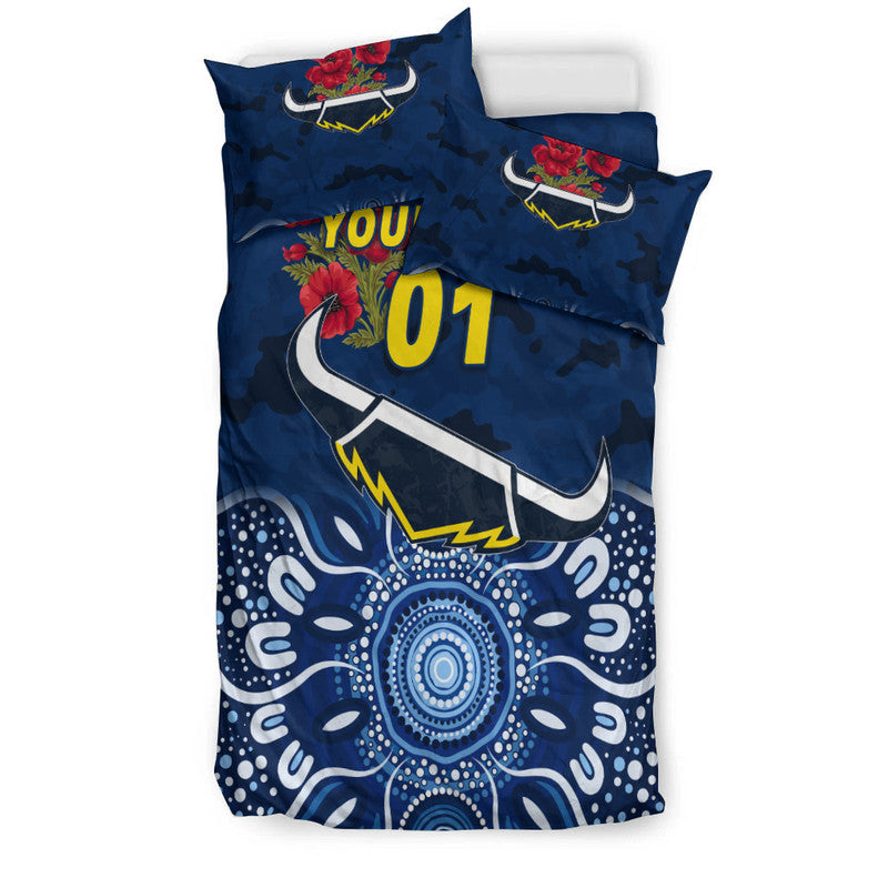 custom-personalised-north-queensland-cowboys-anzac-2022-bedding-set-indigenous-vibes-blue
