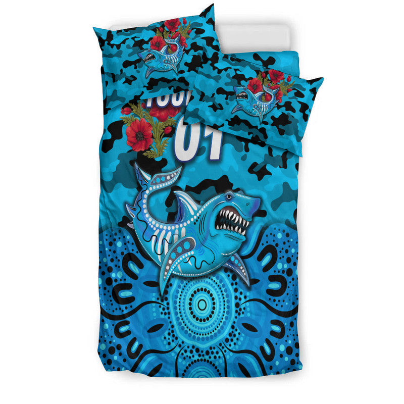 custom-personalised-cronulla-sutherland-sharks-anzac-2022-bedding-set-indigenous-vibes