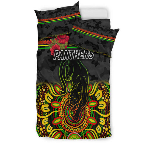 penrith-panthers-anzac-2022-bedding-set-indigenous-vibes-black