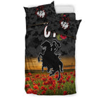 custom-personalised-st-george-illawarra-dragons-anzac-2022-bedding-set-poppy-flowers-vibes-black