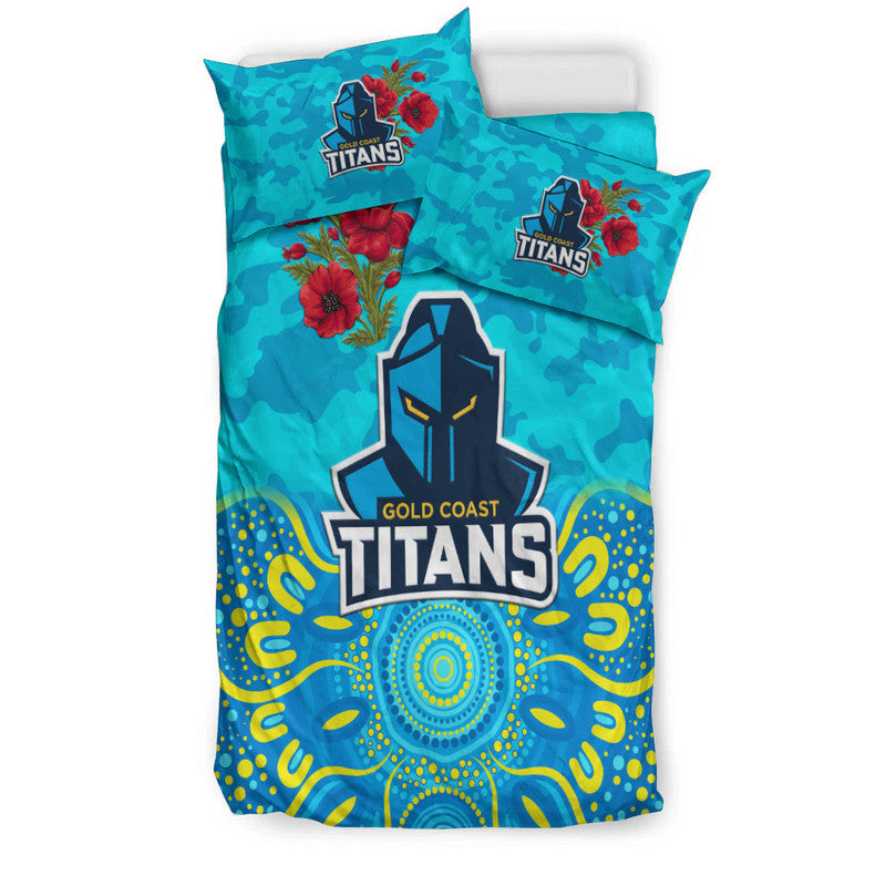 gold-coast-titans-anzac-2022-bedding-set-indigenous-vibes