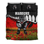 new-zealand-warriors-anzac-2022-bedding-set-maori-poppy-flowers-vibes