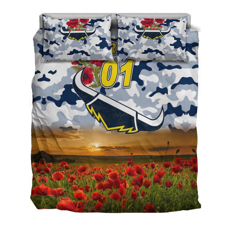 custom-personalised-north-queensland-cowboys-anzac-2022-bedding-set-poppy-flowers-vibes-white