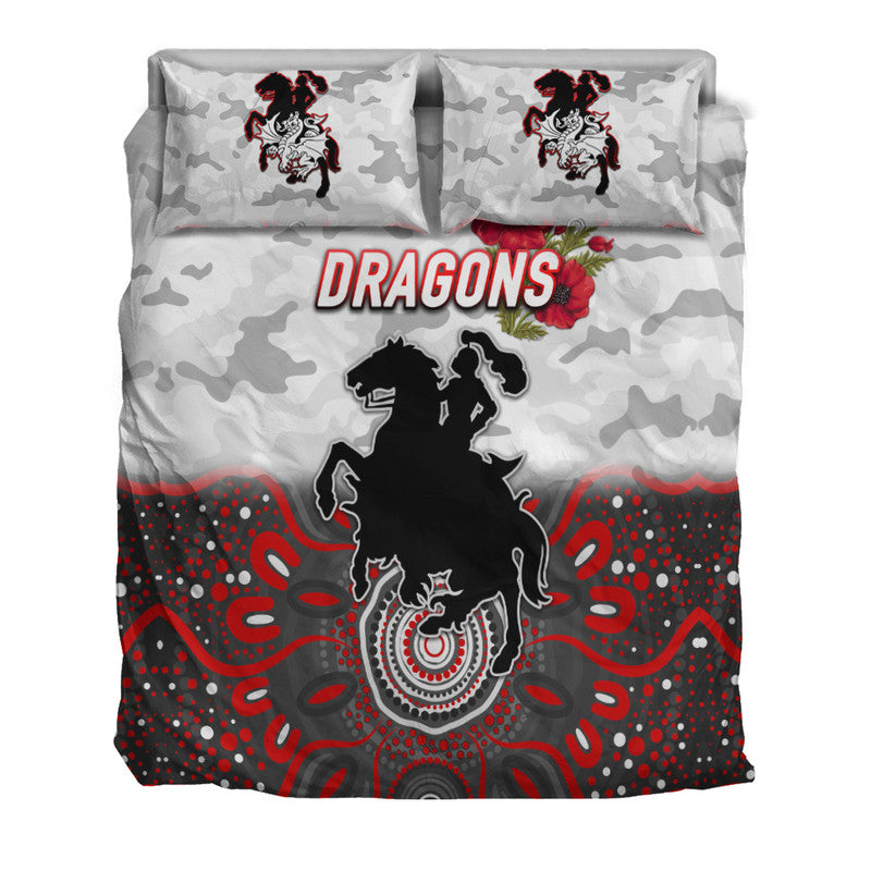 st-george-illawarra-dragons-anzac-2022-bedding-set-indigenous-vibes-white