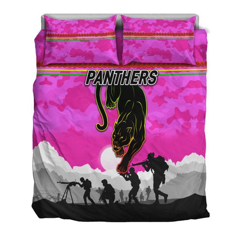 penrith-panthers-anzac-2022-bedding-set-simple-style-pink